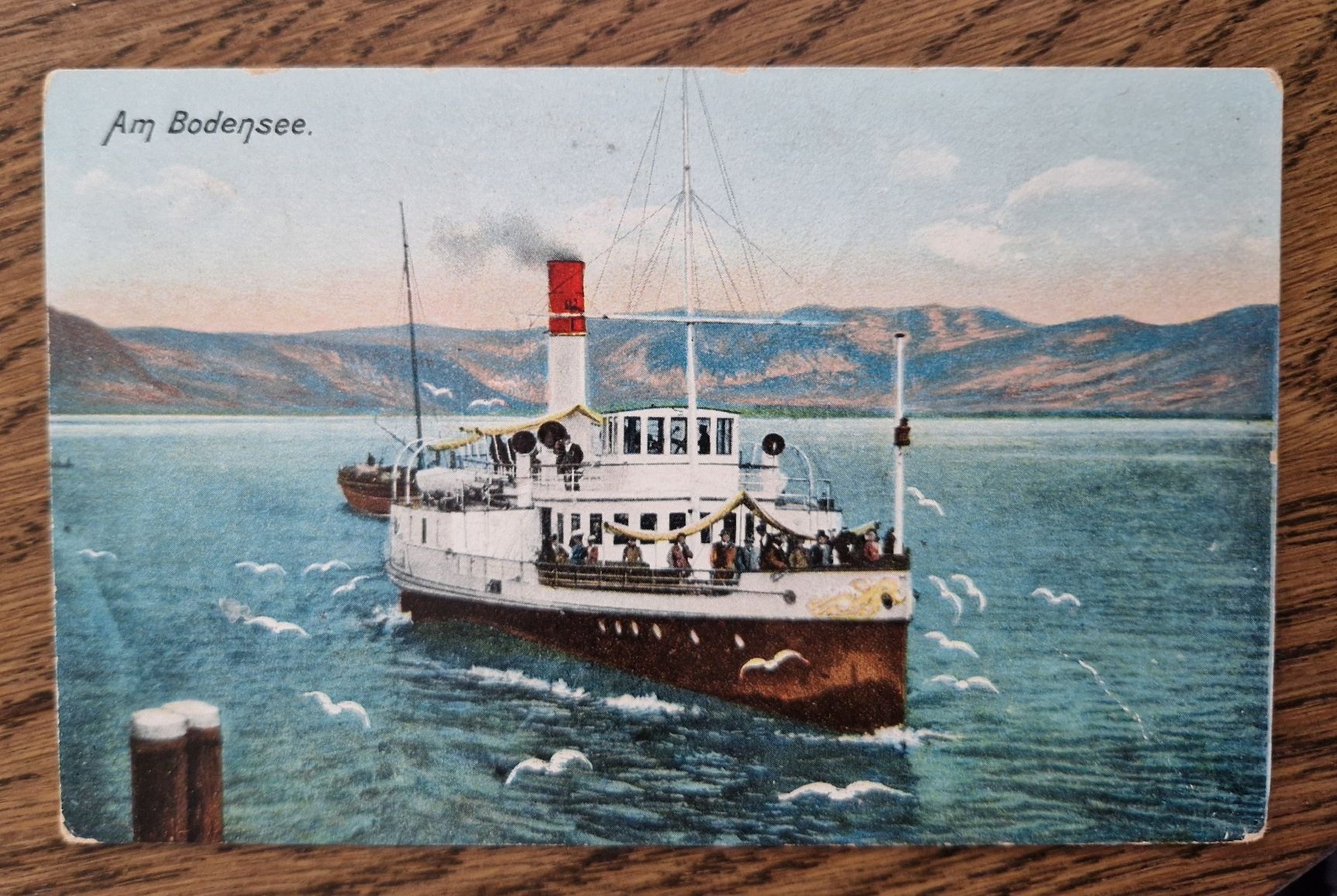 Ansichtskarten: Am Bodensee, Dampfschiff 1908 – Gebraucht aus Ebikon von Donar50