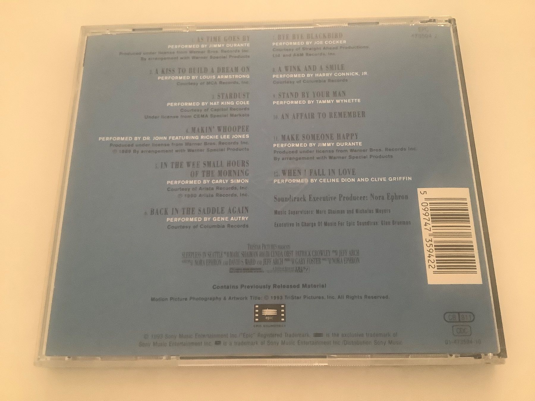 CD: Sleepless in Seattle / Filmmusik / 1993 – Usato da Dübendorf venduto da Troll_88 1