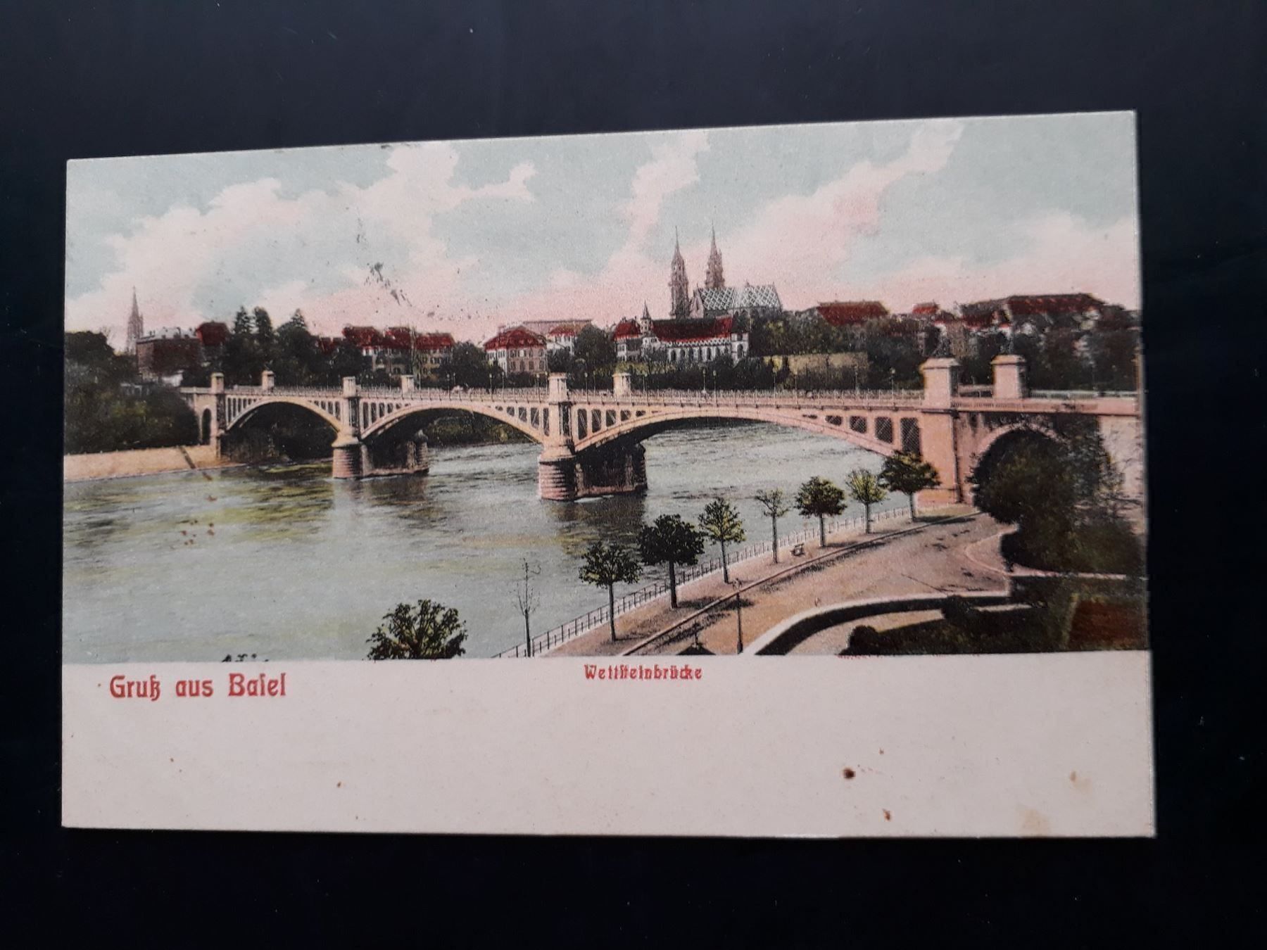 Cartoline postali: AK Basel, Wettsteinbrücke – Usato da Herzogenbuchsee venduto da Herkules9
