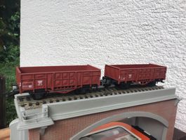 Fleischmann Güterwagen 2er Set, Spur H0, Top Zustand!
