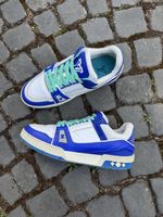Louis Vuitton LV Trainer White Blue Sneakers EU 42