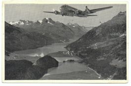 SWISSAIR Flugzeug Douglas PC-7 im Engadin