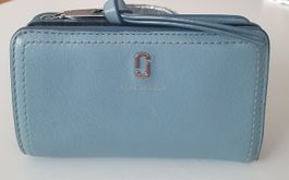 Marc by Marc Jacobs Snapshot Portemonnaie – Hellblau – Leder