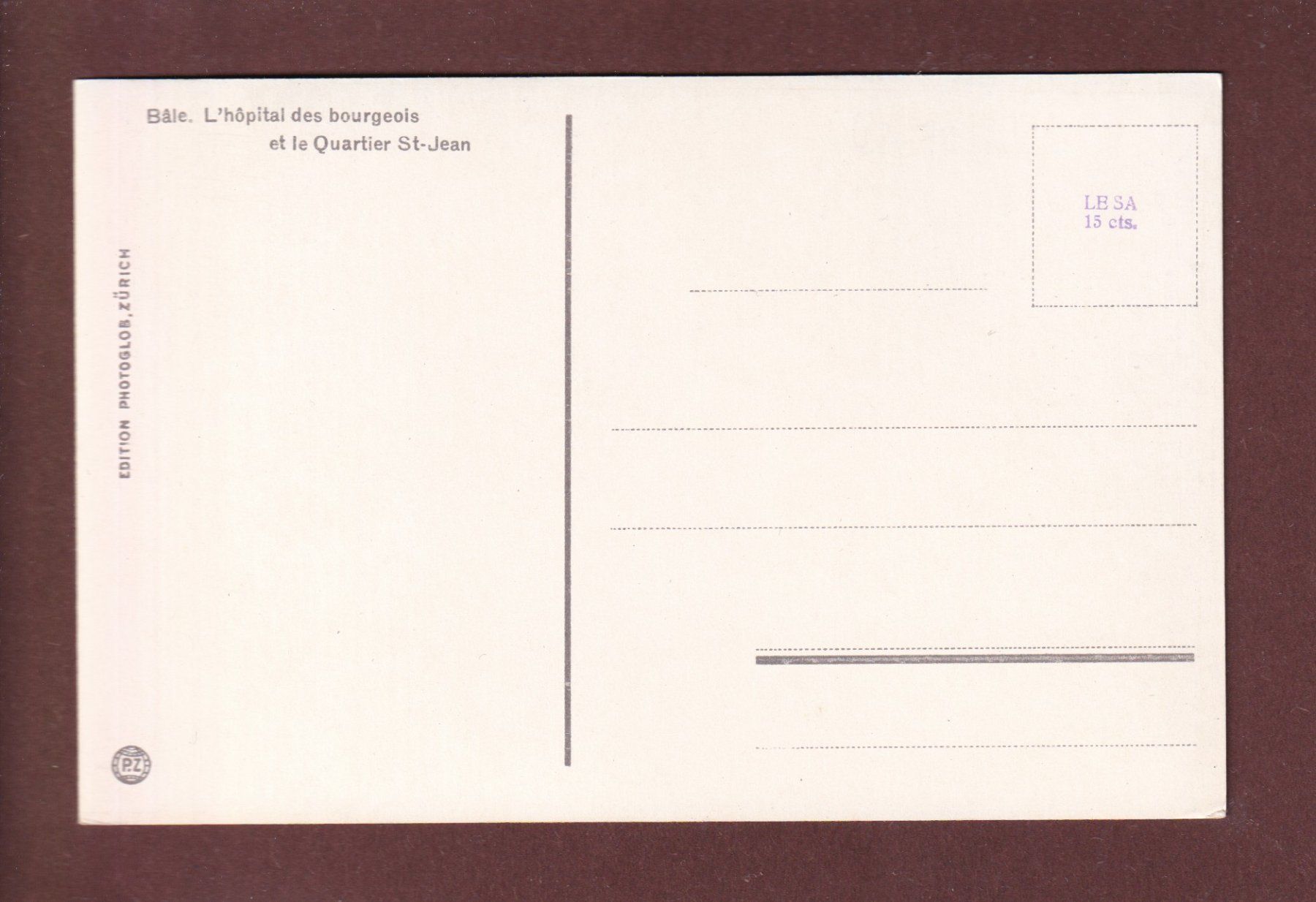 Cartoline postali: BASEL - Bürgerspital – Usato da Pully venduto da nicecards 1