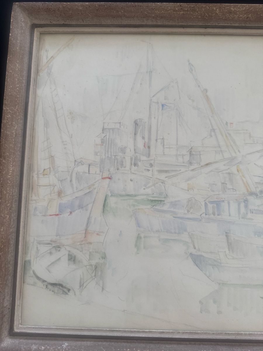 Dipinti: Emilio Müller,Original Aquarell/Mischtechnik – Usato da Buchs AG venduto da ChrizZa 2