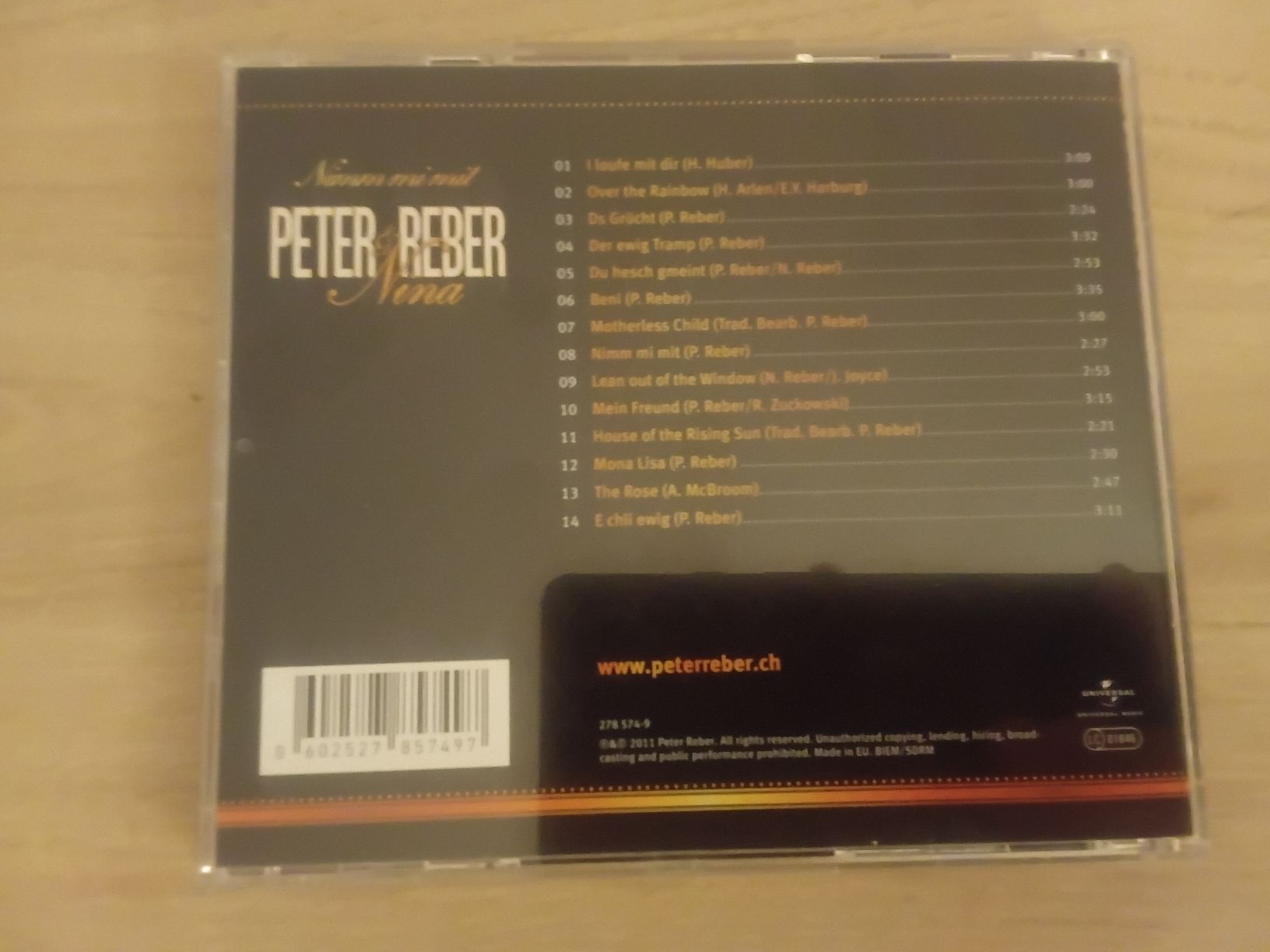 CD: Peter Reber und Nina – Usato da Liebefeld venduto da CD-Urs 1