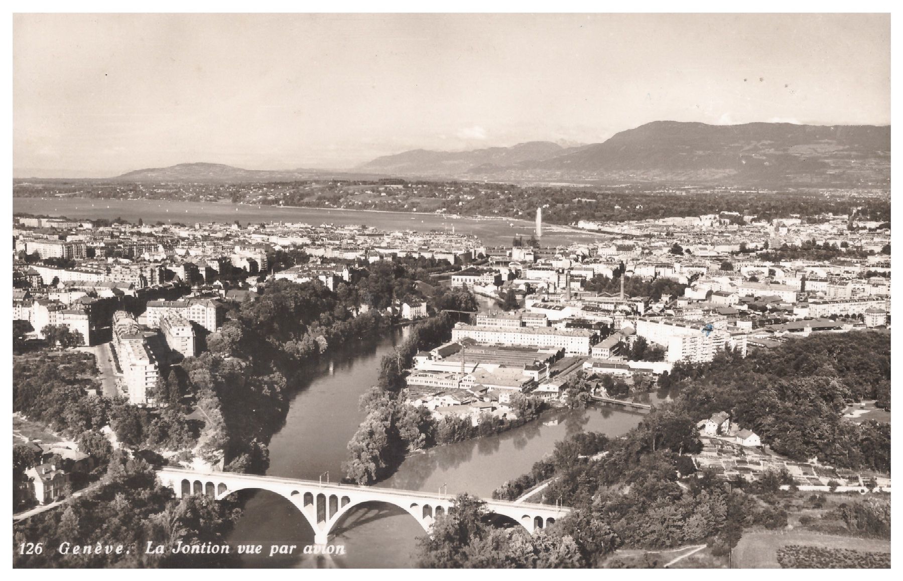 Cartoline postali: Postkarte Genf  1956 – Usato da Niederglatt ZH venduto da Viktor1949
