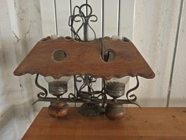 Rustikale Lampe mit zwei Gewindefassungen E27