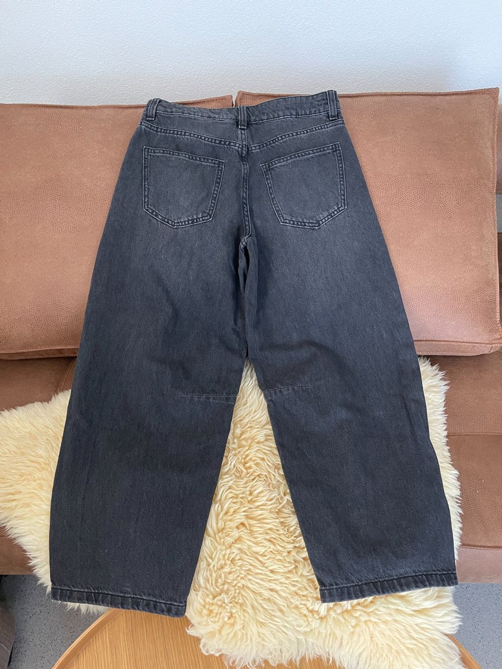 H&M Jeans: Jeans, anthrazit, 7/8-lang, H&M, Gr. 34 – Usato da Chur venduto da Zido 2