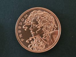 USA 1 Oz .999 Copper, Silver Shield Freedom