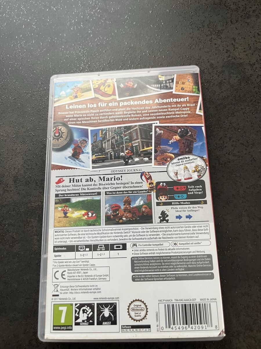 Nintendo Jeux: Super Mario Odyssey Nintendo Switch Spiel – D'occasion à Lohn-Ammannsegg par Moon777 1