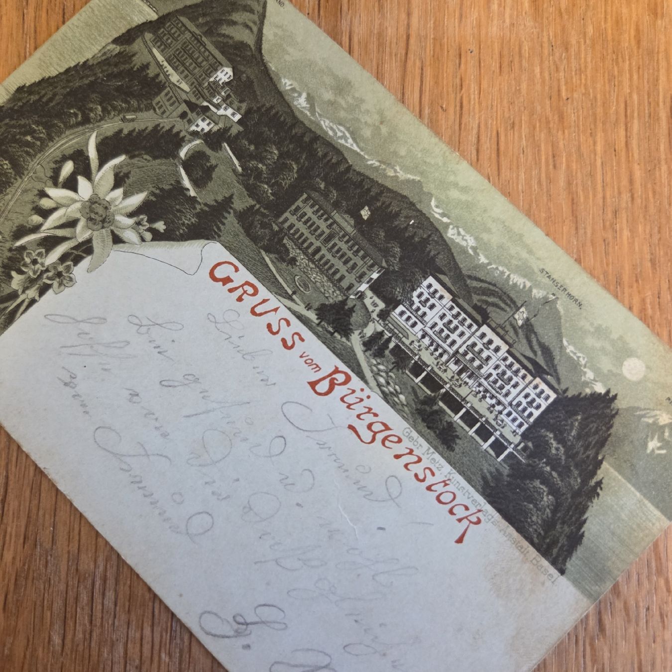 Ansichtskarten: Antike Ansichtskarte Bürgenstock mit Briefmarke, Top – Gebraucht aus Stans von Ducati16 6