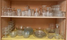 Grosses Glas Konvolut verschiedene Gläser und Schalen