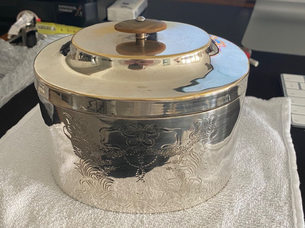 Accessori: Tonneau à biscuits Sheffield plaqué argent – Usato da Nyon venduto da dar_78qd