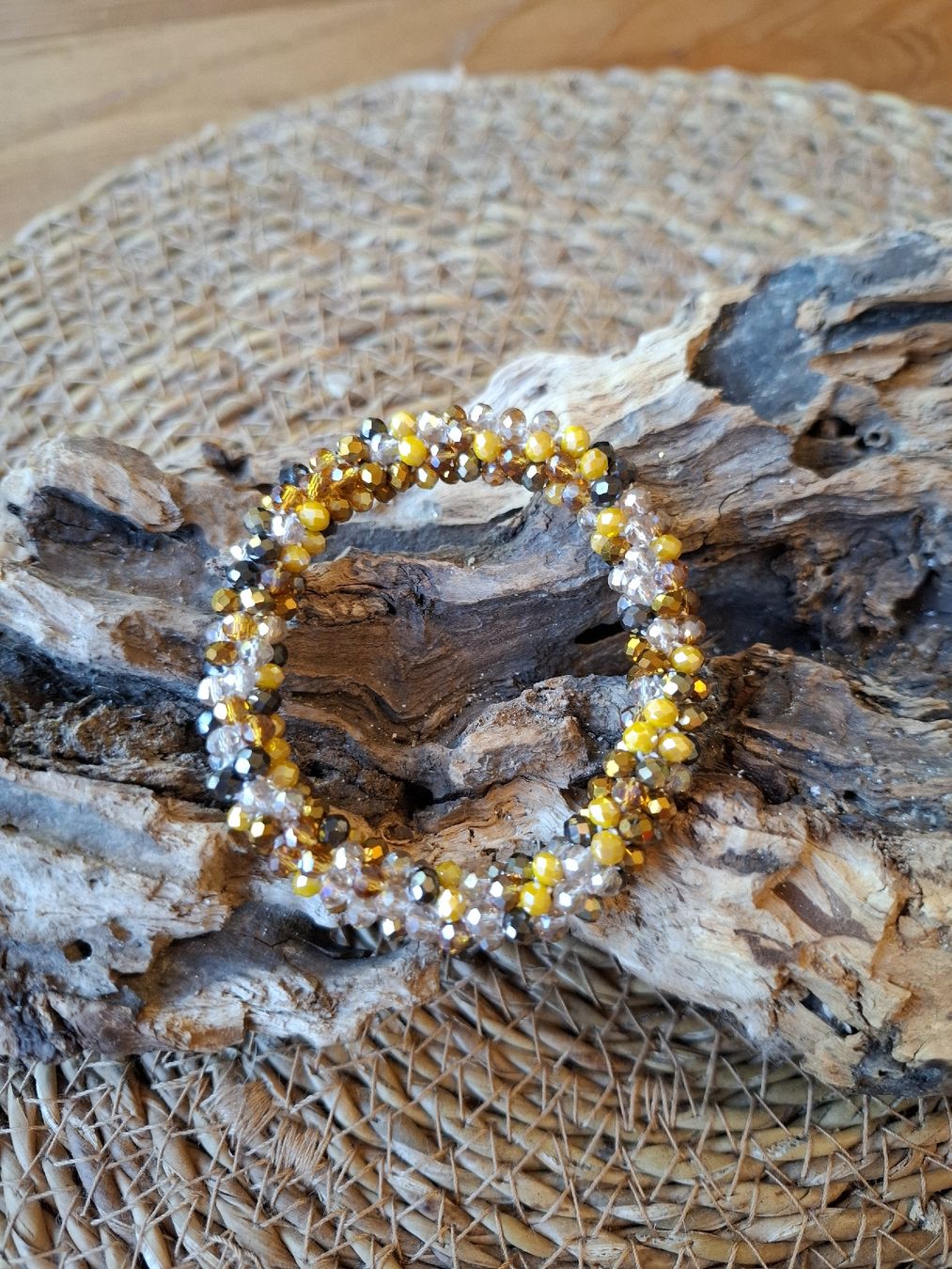 Bracciali & Braccialetti: Bracelet en perles de verre, élastique – Nuovo (secondo la descrizione) da Biel/Bienne venduto da Lionne72