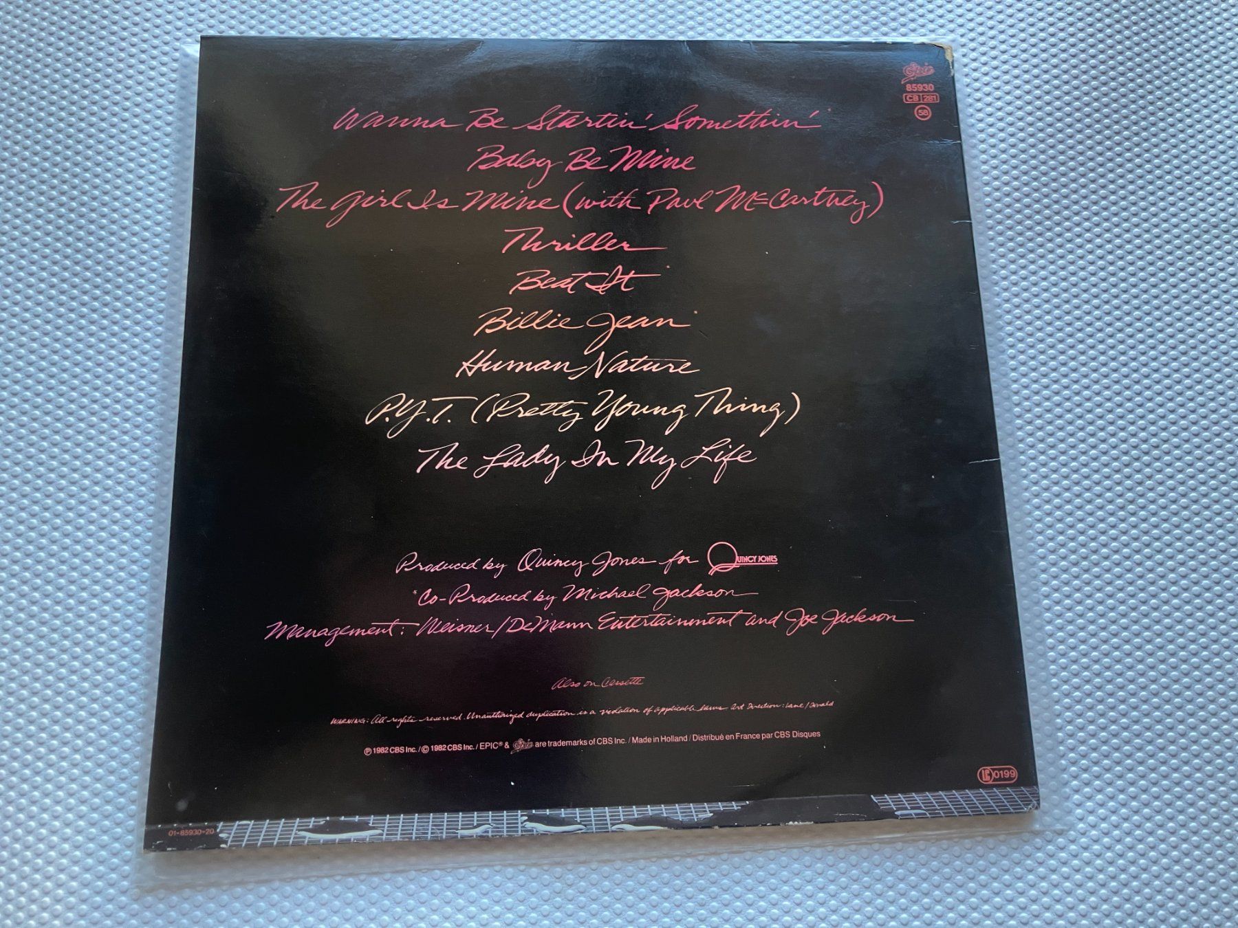 Dischi in vinile: Michael Jackson – Usato da Aarwangen venduto da Jukebox3 2