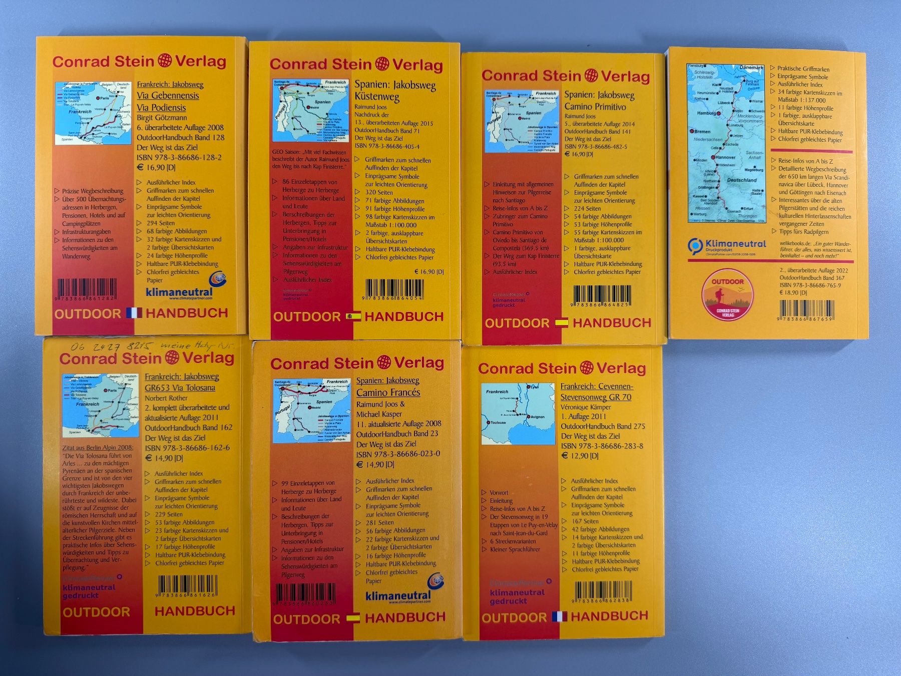 Libri: Jakobsweg Wanderführer-Set: Top Zustand – Usato da Sennhof venduto da Johnbest 5