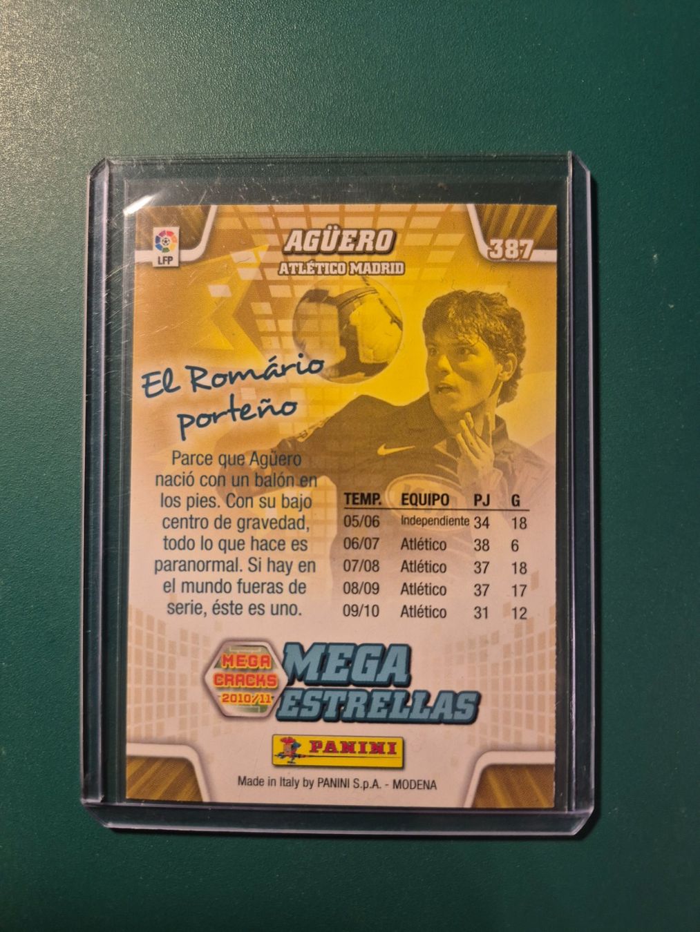 Panini Carte collezionabili: Agüero Atletico Madrid Mega Estrellas Panini – Usato da Treiten venduto da Sauber73 1
