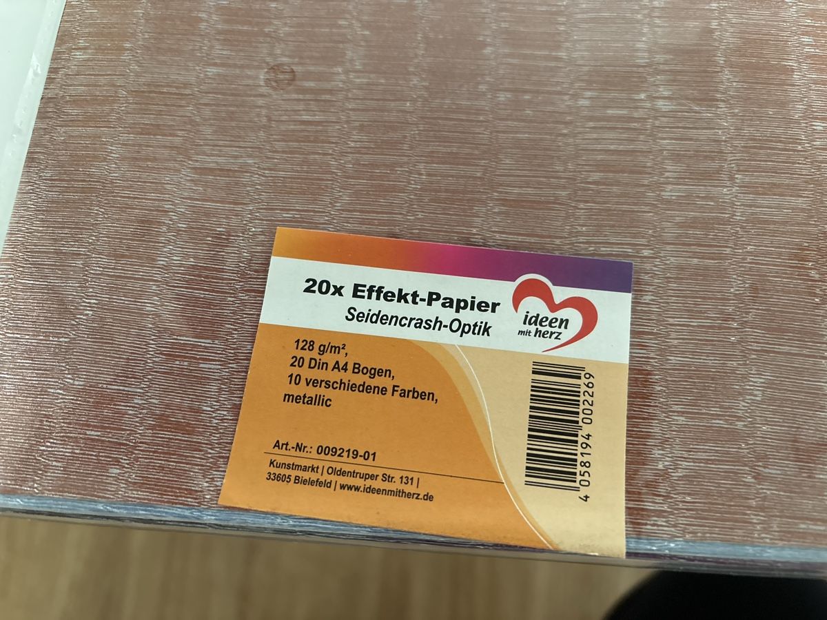 Carta: Effektpapier / 40 Stk. OVP – Nuovo e nell'imballaggio originale da Amriswil venduto da SCHLOSSGEISTLI 1