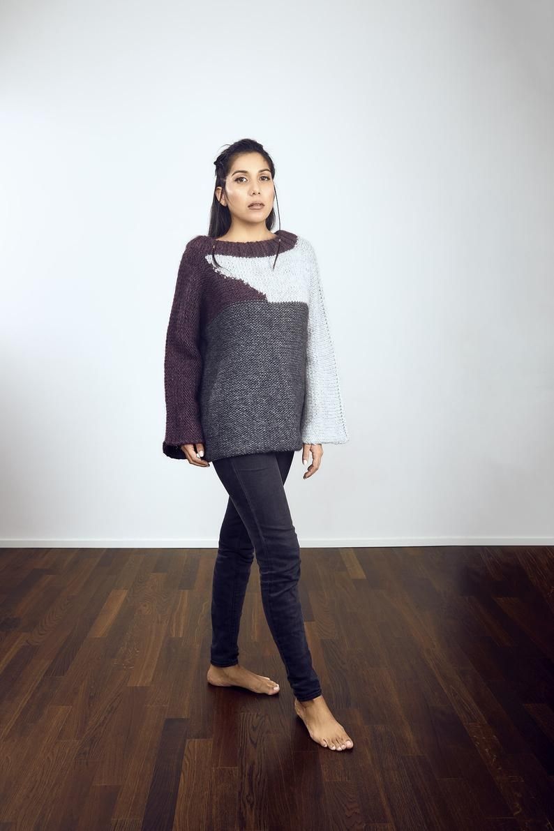 Maglioni & Felpe: Neue designer handgemachte Unikat wollen pullover, große M – Nuovo e nell'imballaggio originale da Zürich venduto da joa_26k8 1