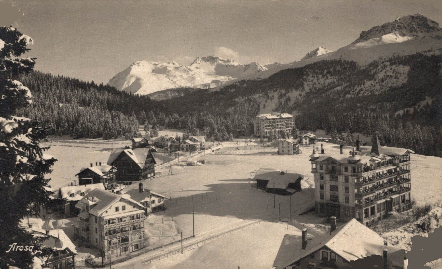 Cartoline postali: Arosa. – Usato da Bronschhofen venduto da Astore