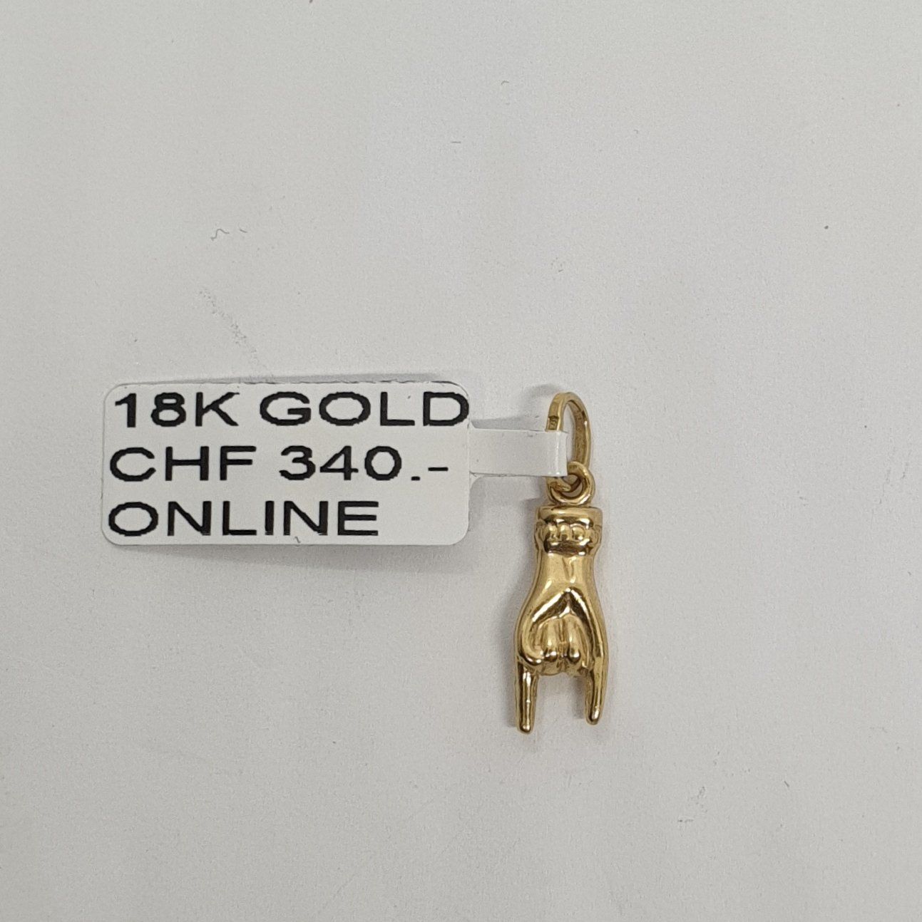 Ciondoli: Echt 18K Gold Anhänger - Hand – Usato da Luzern venduto da Goldhaus-Luzern 1