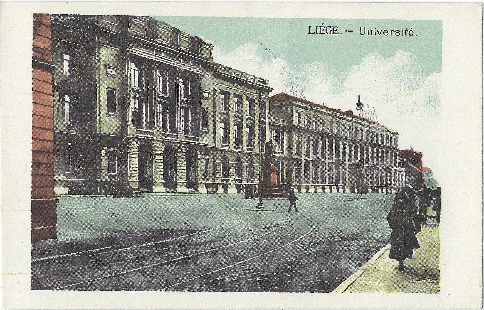 Ansichtskarten: LIÈGE. --  Université .    (animé) – Gebraucht aus Bütschwil von Jackson1A