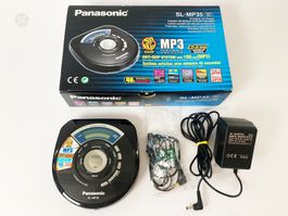 Panasonic CD-Player SL-MP35 MP3 + Netzteil und Kopfhörer