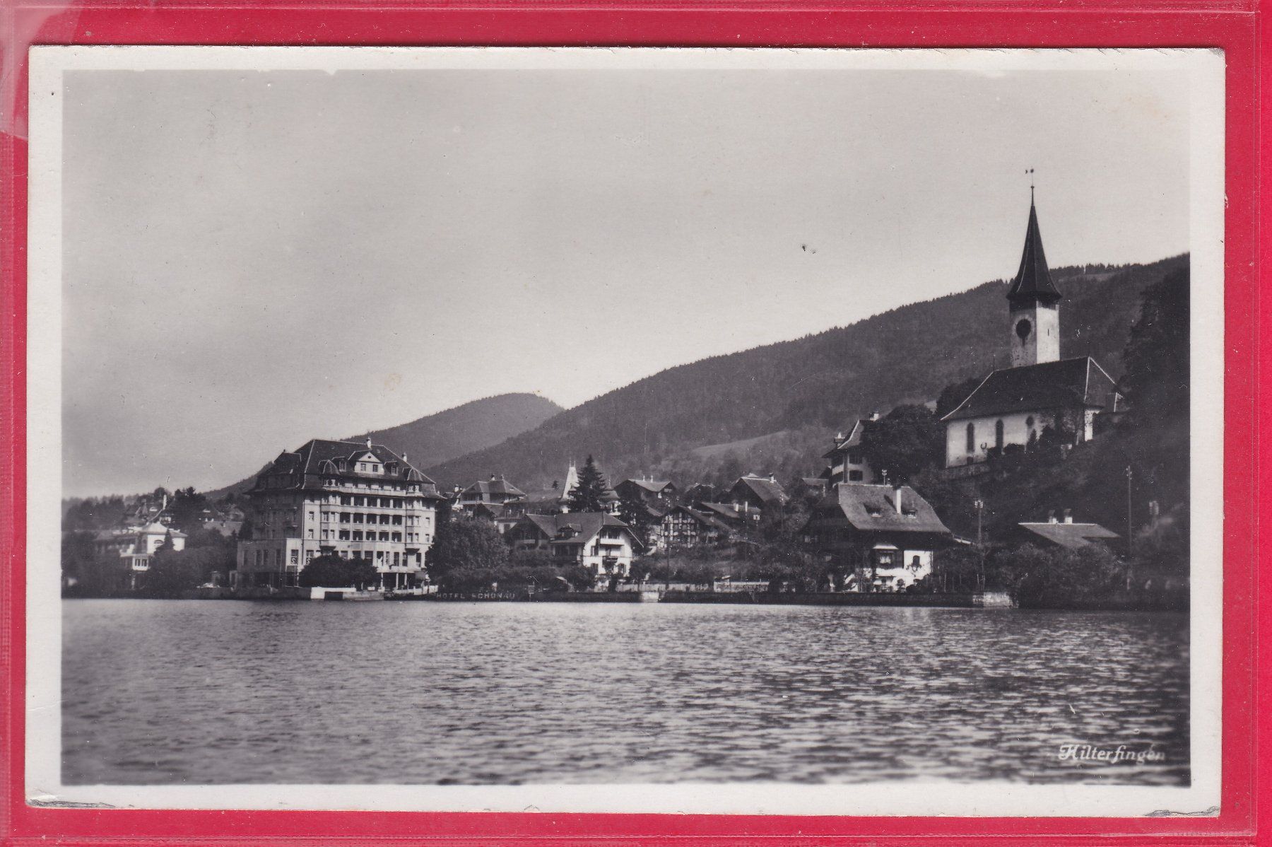 Cartoline postali: HILTERFINGEN, 12.8.1930 – Usato da Oberrieden venduto da Gebirgsstelze