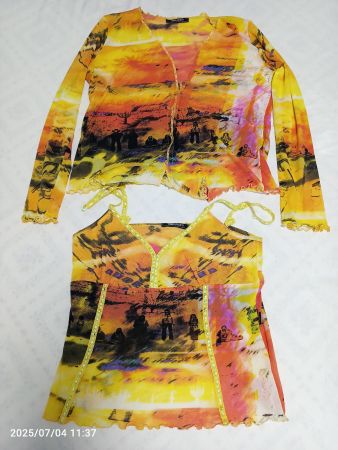 Sommertop mit Jacke von Carlo Colucci - M