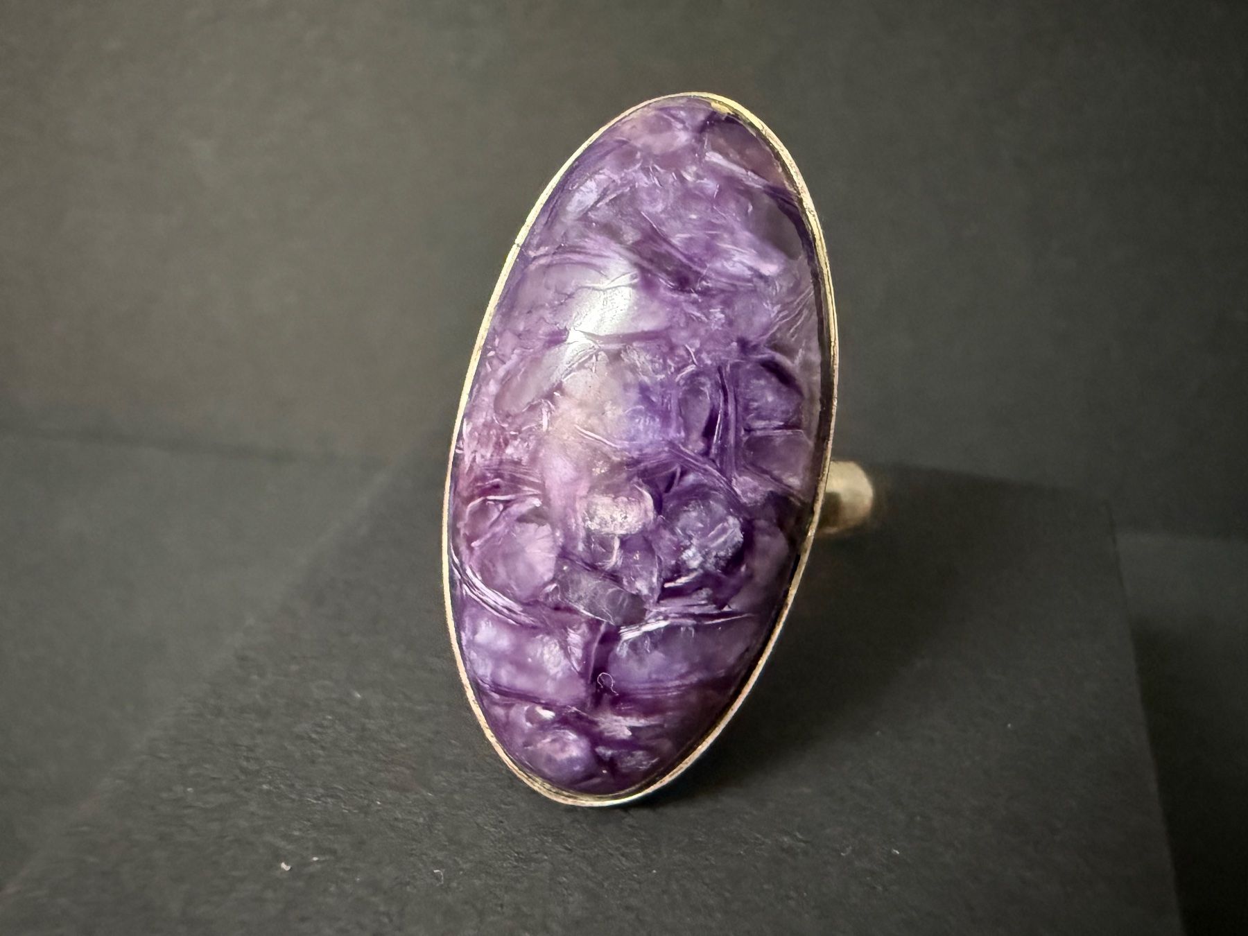 Ringe: Silber Ring mit Charoit 925 – Gebraucht aus Spiegel b. Bern von Rogger72 1