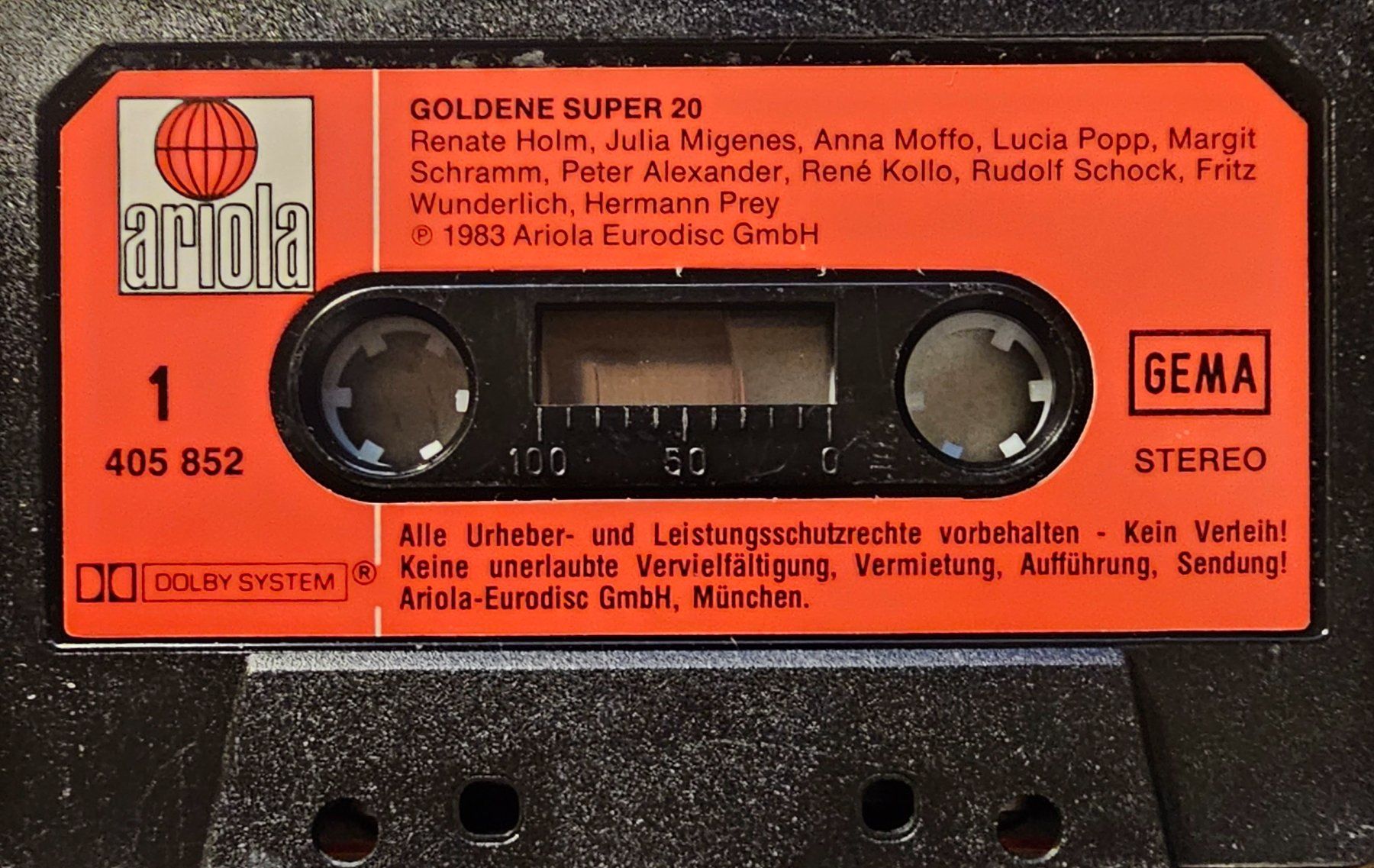 Musicassette: MC - Goldene Super 20 – Usato da Wahlen b. Laufen venduto da Cg10 2