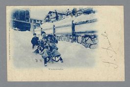 1901, WINTERFREUDEN (0 ST. MORITZ), SCHÖNE FOTOKARTE