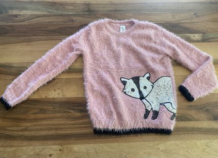 Super kuscheliger Pullover C&A Pailletten Grösse 146 152