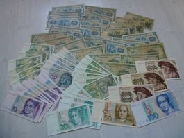 Lot ++ 61 Banknoten aus Deutschland ab 1948