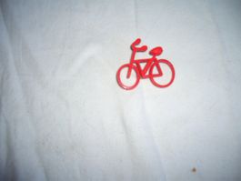 Rotes Fahrrad Brosche
