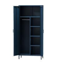 Aufbewahrungsschrank Umkleideschrank 80x185x45cm- Dunkelblau