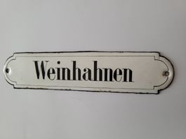 Emailschild Weinhahnen