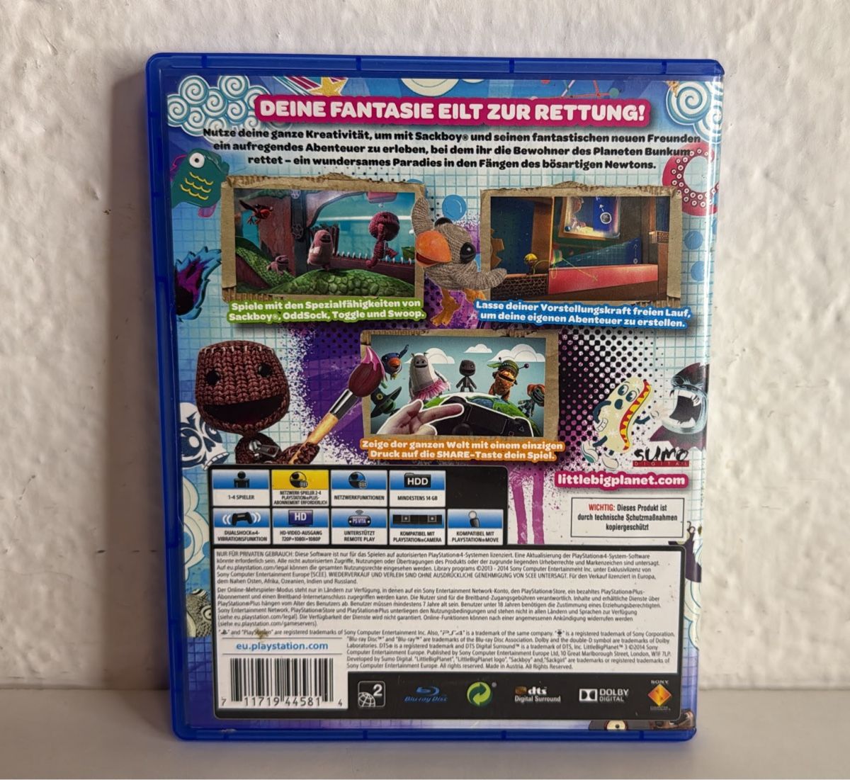 Sony Spiele: LittleBigPlanet 3 PS4/PS5 Game Disc Case – Gebraucht aus Ehrendingen von bubulence 1