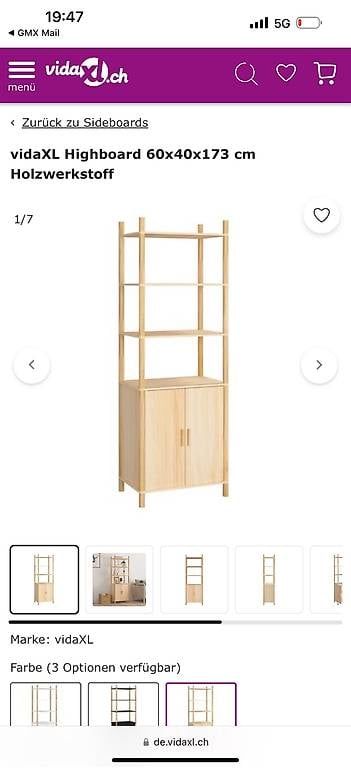 Scaffali: Highboard / Schrank / Regal – Usato da Basel venduto da Mawski 1