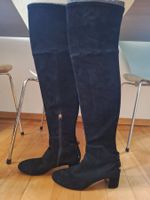 Tory Burch Overknee Stiefel schw Wildleder m/Gummisohle Gr39