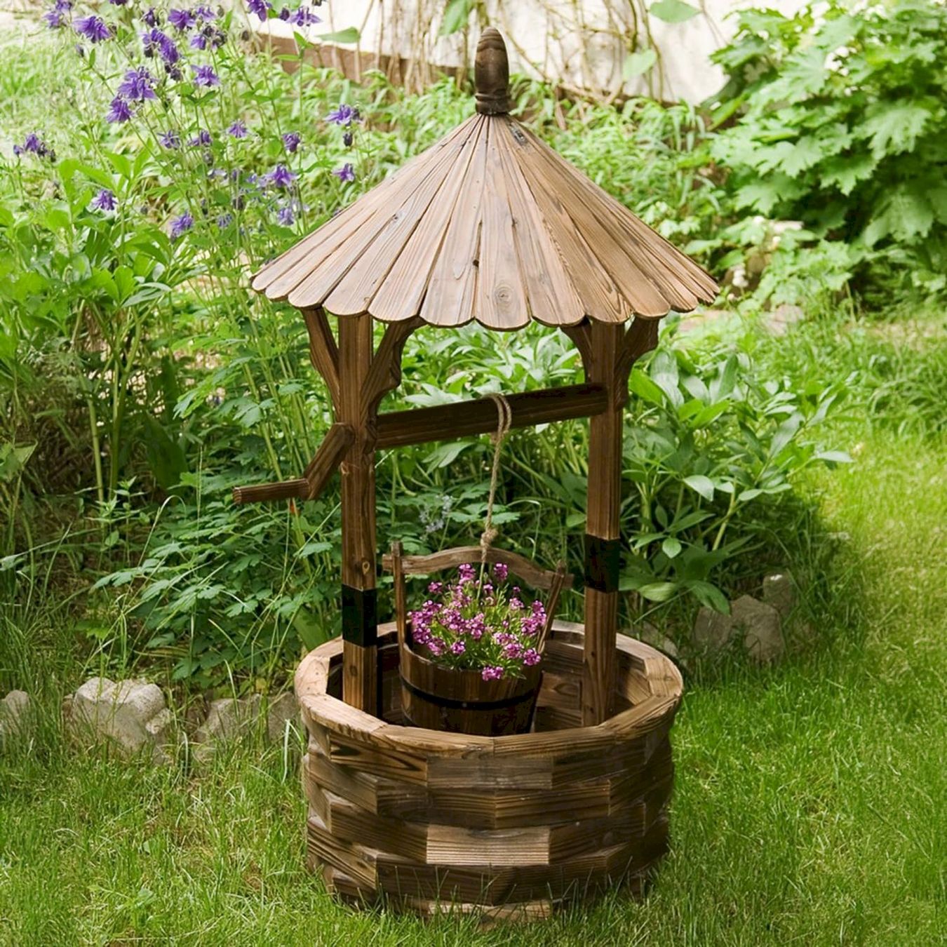 Etangs & Fontaines déco.: STILISTA Holzbrunnen mit Dach – Neuf avec emballage d'origine à Bottighofen par zaap 2