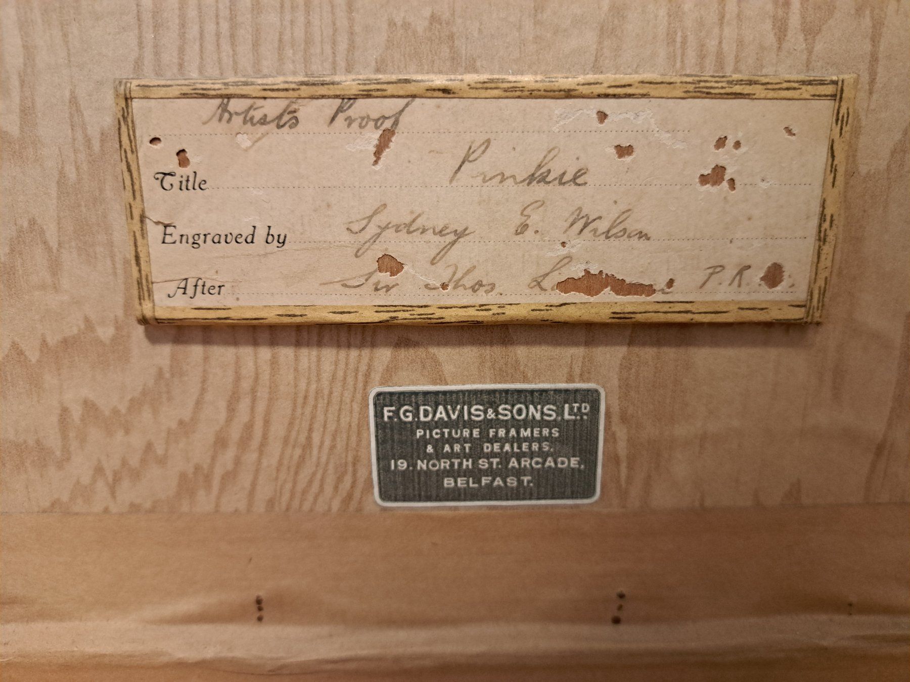 Foto & Immagini: Pinkie Sydney E.  Wilson Antikes Bild – Usato da Embrach venduto da YVBER 5