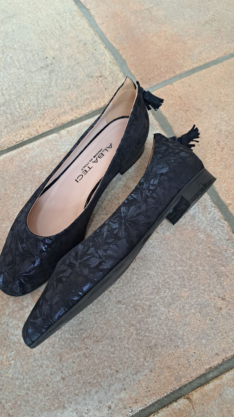 Scarpe da donna: Ballerina Leder blau Gr 39 – Usato da Zofingen venduto da Gabe0815 1