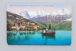 AK Gunten mit Eiger, Mönch und Jungfrau 1917