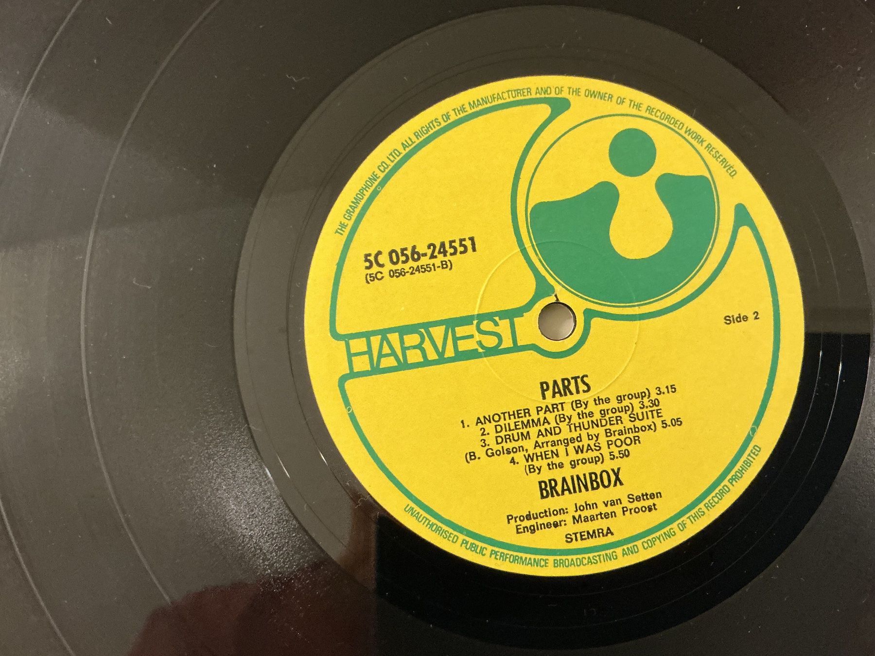 Vinyles: Brainbox LP - Parts – D'occasion à Winterthur par Tumko-Vinyl 1