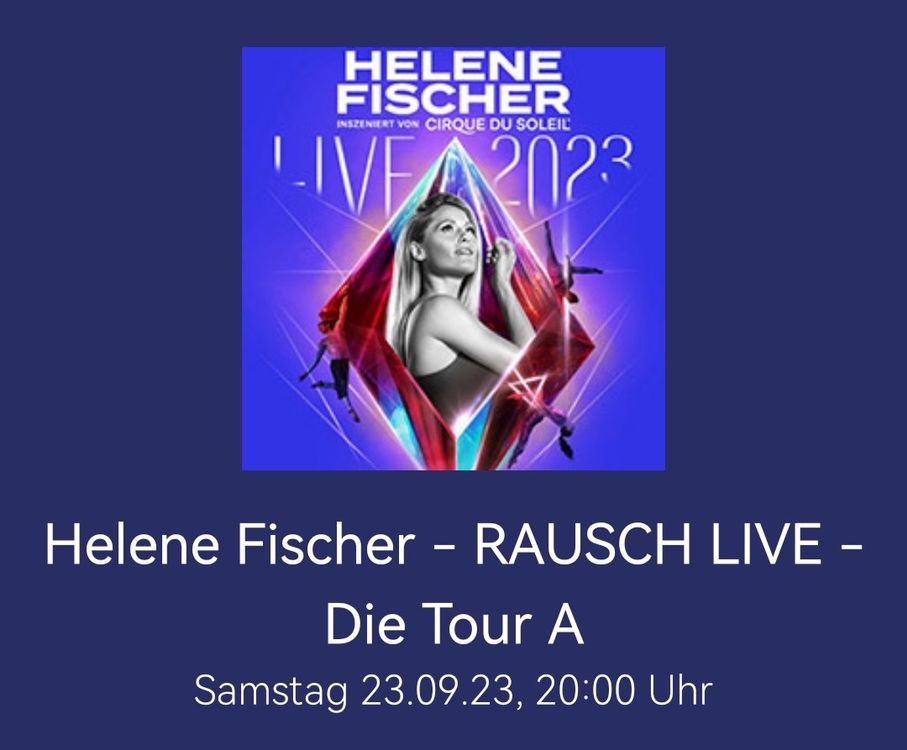 Konzert Tickets Helene Fischer Kaufen auf Ricardo