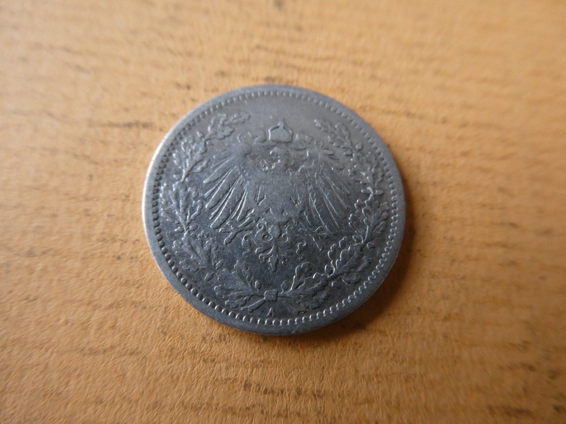 Alle Münzen: Dt. Reich 1905 A, 1/2 Silbermark – Gebraucht aus Hinterforst von Rohusri 1