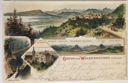 Gruss aus Walzenhausen, Litho, 1901