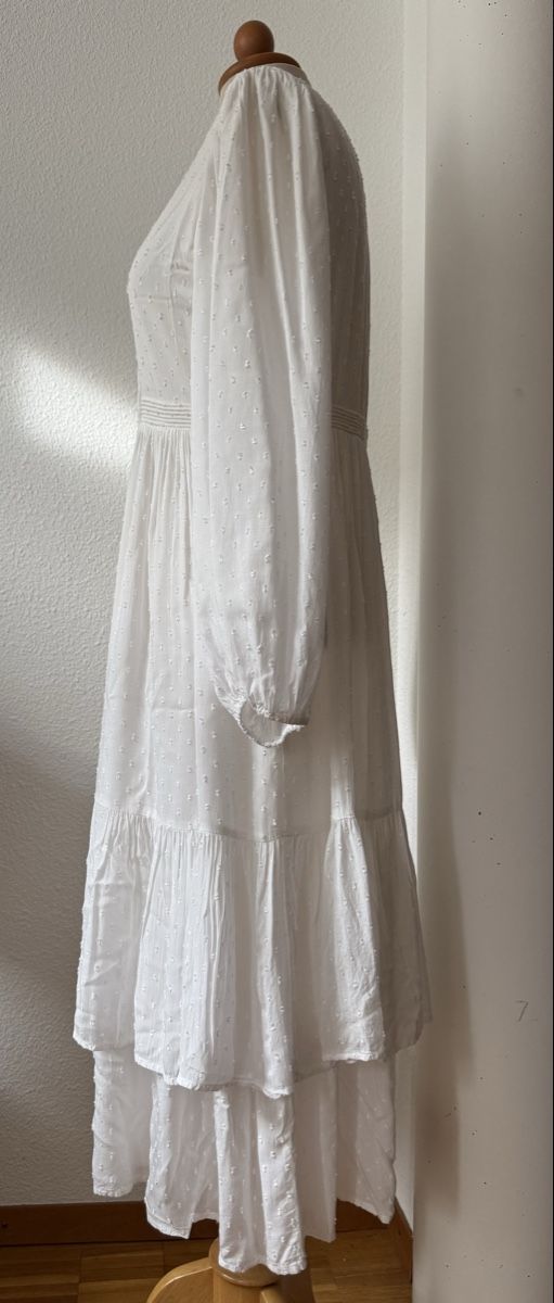 Ba&Sh Vestiti: Robe blanche à pois BASH, T.38/40, viscose – Nuovo (secondo la descrizione) da Morges venduto da sandy069 2